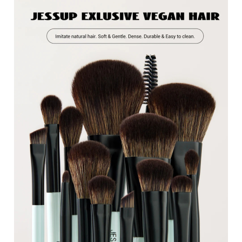 Jessup Beauty - *Makeup Lover Collection V* - Set de 10 brochas - Bright Cyan