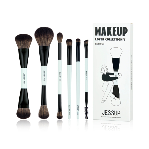 Jessup Beauty - *Makeup Lover Collection V* - Set de 6 brochas - Bright Cyan