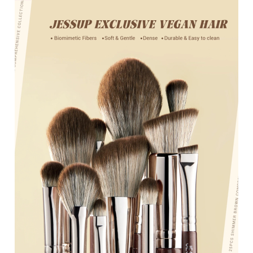 Jessup Beauty - *Master Collection* - Set de 25 brochas - Shimmer Brown