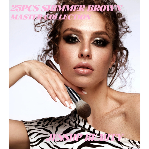 Jessup Beauty - *Master Collection* - Set de 25 brochas - Shimmer Brown