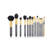 Jessup Beauty - Set de brochas 15 piezas - T093: Black/Gold