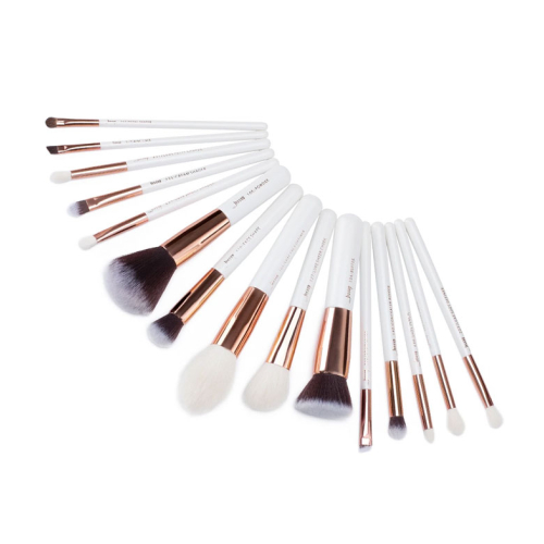 Jessup Beauty - Set de brochas 15 piezas - T220: White/Rose Gold