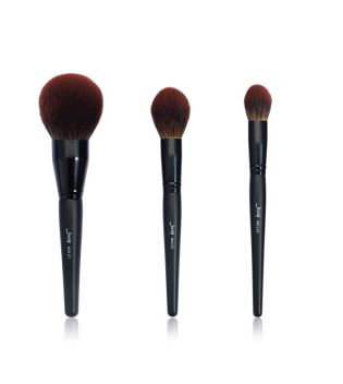 Jessup Beauty - Set de brochas 3 piezas Black Shimmer Collection - T274: Makeup Lover (Phantom Black)