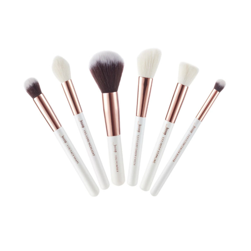 Jessup Beauty - Set de brochas 6 piezas - T224: White/Rose Gold