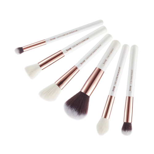 Jessup Beauty - Set de brochas 6 piezas - T224: White/Rose Gold