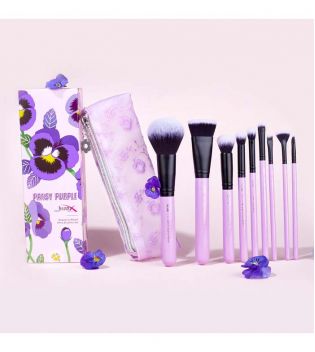 Jessup Beauty - Set de brochas 9 piezas + Neceser - T320: Pansy Purple