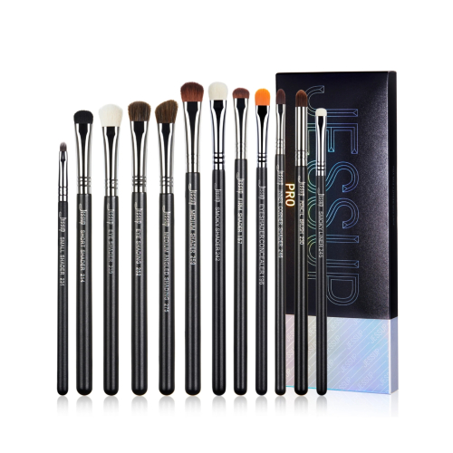 Jessup Beauty - Set de pinceles PRO 12pcs - T339: Black/Silver
