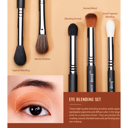 Jessup Beauty - Set de pinceles PRO 13pcs - T338: Black/Silver