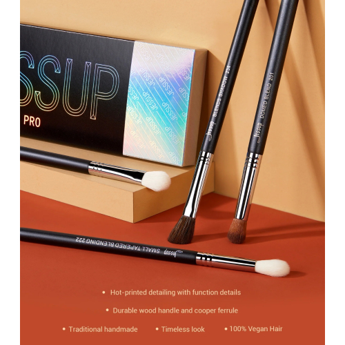 Jessup Beauty - Set de pinceles PRO 13pcs - T338: Black/Silver