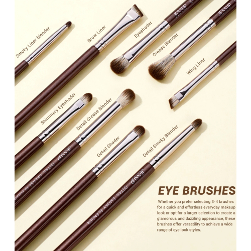 Jessup Beauty - *The Artists Eye Brush* - Set de 15 pinceles - Shimmer Brown