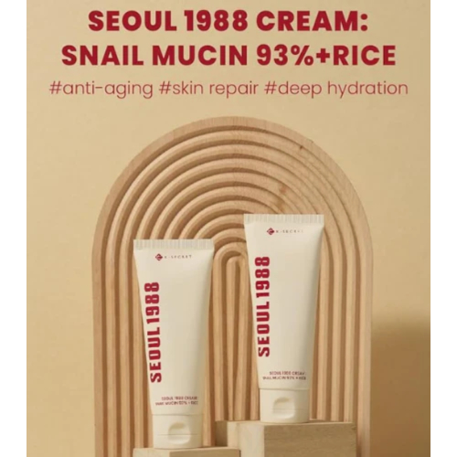 K-Secret - *Seoul 1988* - Crema facial Snail Mucin 93% + Rice