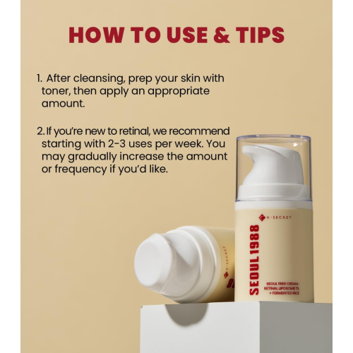 K-Secret - *Seoul 1988* - Crema Retinal Liposome 1% + Fermented Rice