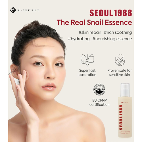 K-Secret - *Seoul 1988* - Esencia Snail Mucin 97% + Rice