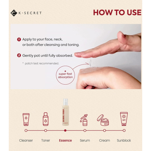 K-Secret - *Seoul 1988* - Esencia Snail Mucin 97% + Rice