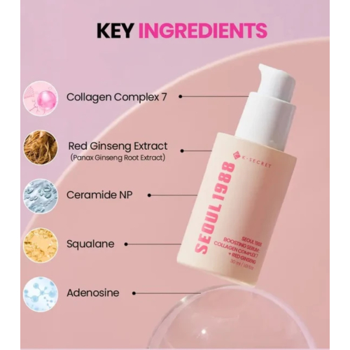 K-Secret - *Seoul 1988* - Sérum Boosting Collagen Complex 7 + Red Ginseng