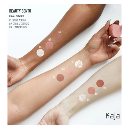 Kaja - Sombra de ojos 3 en 1 Beauty Bento - Coral Sunrise