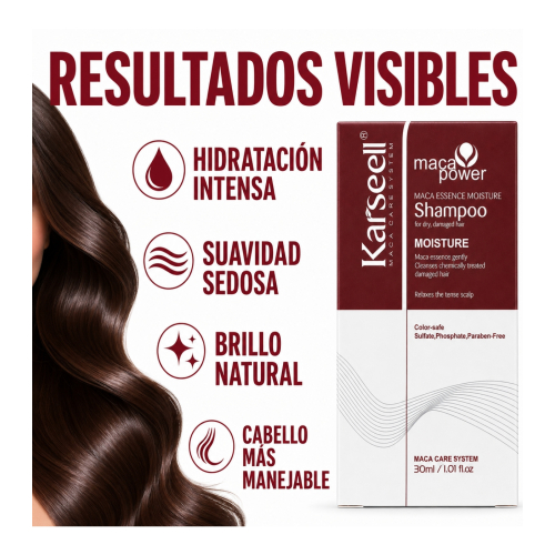 Karseell - *Maca Power* - Champú para cabello dañado - Mini talla