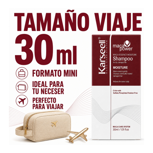 Karseell - *Maca Power* - Champú para cabello dañado - Mini talla