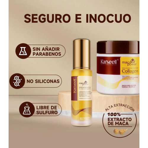 Karseell - *Maca Power* - Set tratamiento reparador Mascarilla + Sérum aceite