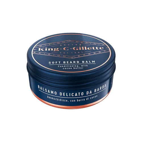 King C. Gillette - Bálsamo suave para barba con manteca de cacao