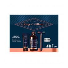 King C. Gillette - Kit de afeitado Compact Styling Kit