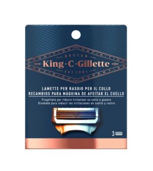 King C. Gillette - Recambios para maquinilla de afeitar para el cuello