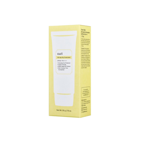 Klairs - Crema solar facial All-day Airy Sunscreen SPF50+ PA++++