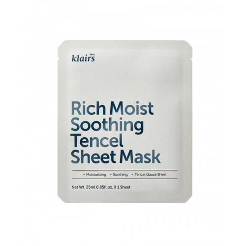 Klairs - Mascarilla calmante Rich Moist Soothing Tencel