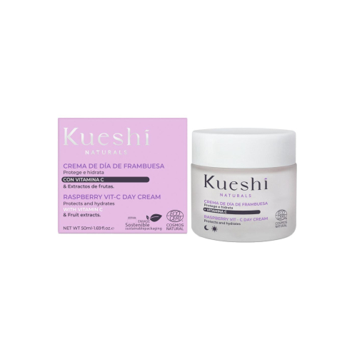 Kueshi - Crema de día iluminadora Raspberry Vit-C