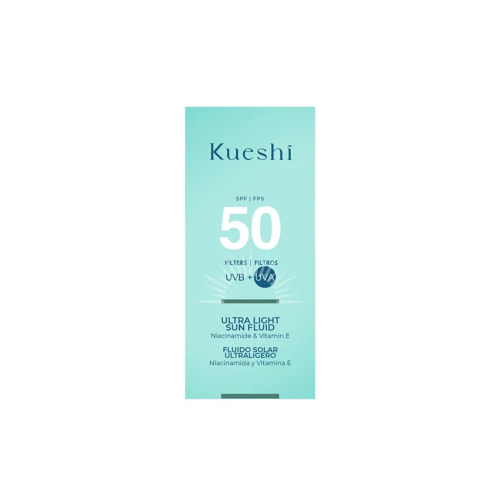 Kueshi - Protección solar ultraligero con niacinamida y vitamina E SPF50