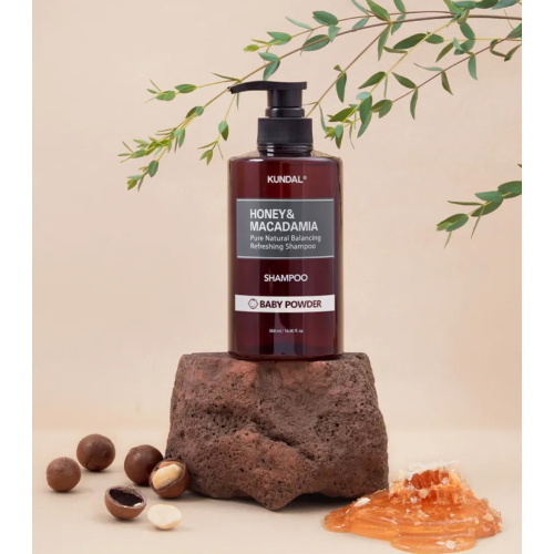 Kundal - Champú refrescante Honey & Macadamia - Baby Powder