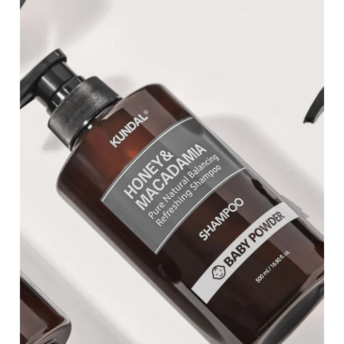 Kundal - Champú refrescante Honey & Macadamia - Baby Powder