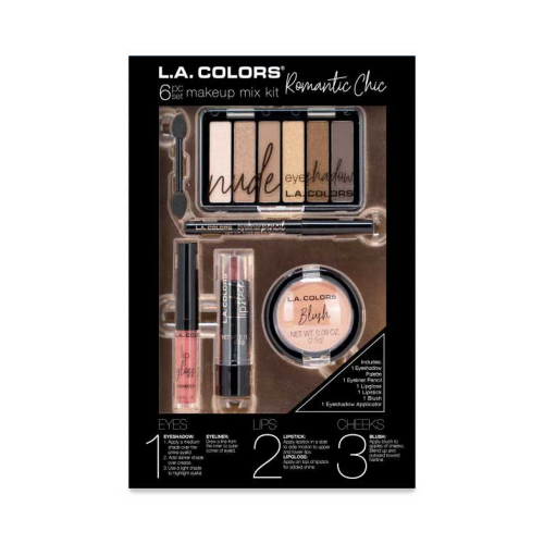 L.A Colors - Set de maquillaje 6 piezas - Romantic Chic