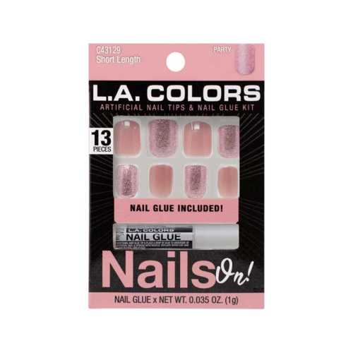 L.A Colors - Uñas postizas Nails On! - Party