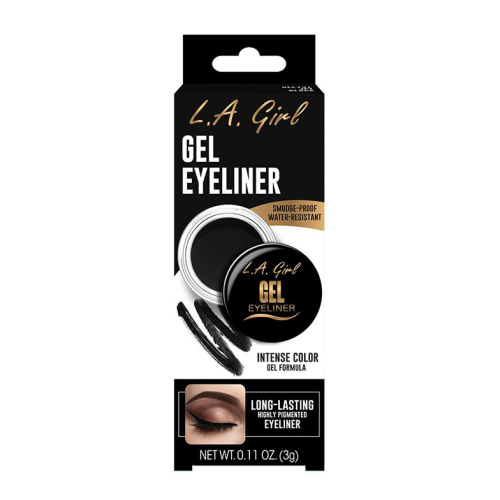 L.A. Girl -  Delineador de ojos en gel - GEL731: Jet Black