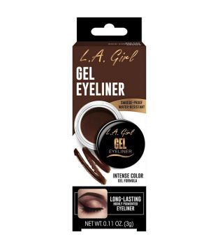 L.A. Girl -  Delineador de ojos en gel - GEL735: Rich Chocolate Brown