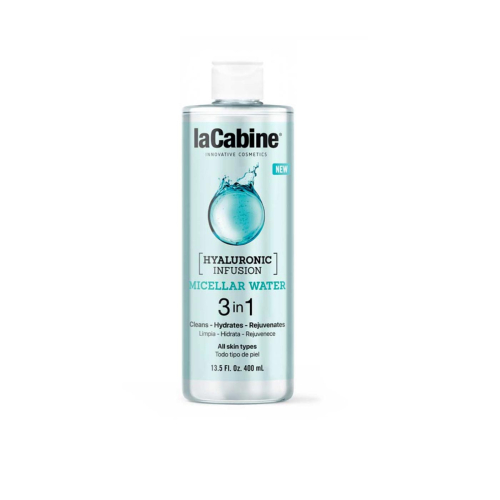 La Cabine - Agua micelar 3 en 1 Hyaluronic Infusion 400ml - Todo tipo de pieles