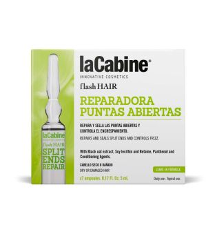 La Cabine - *Flash Hair* - Ampollas capilares reparadora de puntas abiertas - Cabello seco o dañado