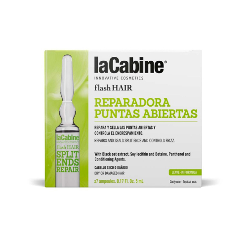 La Cabine - *Flash Hair* - Ampollas capilares reparadora de puntas abiertas - Cabello seco o dañado
