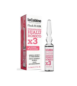 La Cabine - *Flash Hair* - Ampolla capilar hidratante Moisturizing Hyaluronic x3