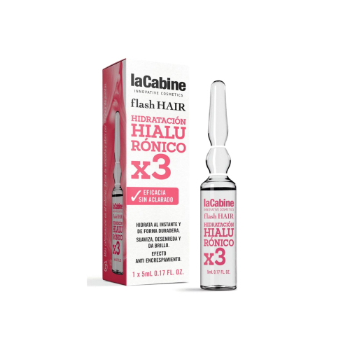 La Cabine - *Flash Hair* - Ampolla capilar hidratante Moisturizing Hyaluronic x3