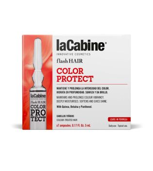 La Cabine - *Flash Hair* - Ampollas capilares Color Protect - Cabello teñido