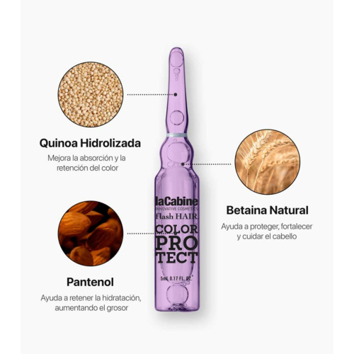 La Cabine - *Flash Hair* - Ampollas capilares Color Protect - Cabello teñido