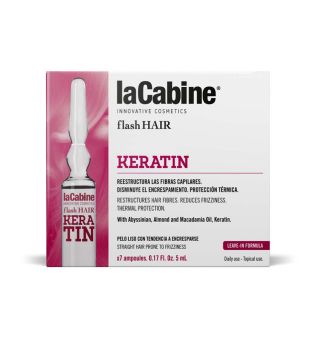 La Cabine - *Flash Hair* - Ampollas capilares Keratin - Cabello liso con tendencia al encrespamiento
