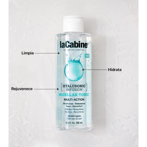 La Cabine - Tónico micelar multi-acción Hyaluronic Infusion 200ml - Todo tipo de pieles