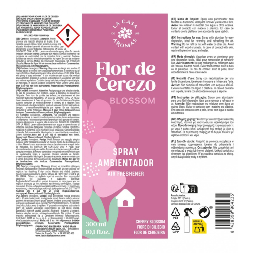 La Casa de los Aromas - Ambientador en spray - Flor de Cerezo