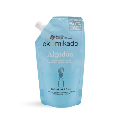 La Casa de los Aromas - Ambientador mikado recarga 200ml - Algodón