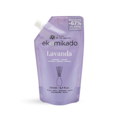 La Casa de los Aromas - Ambientador mikado recarga 200ml - lavanda