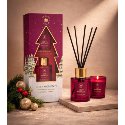 La Casa de los Aromas - *Navidad* - Set mikado + vela - Cozy Moments
