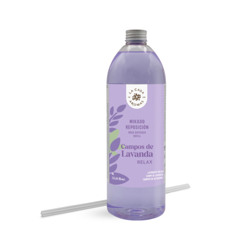 La Casa de los Aromas - Recarga ambientador mikado 1L - Campos de Lavanda